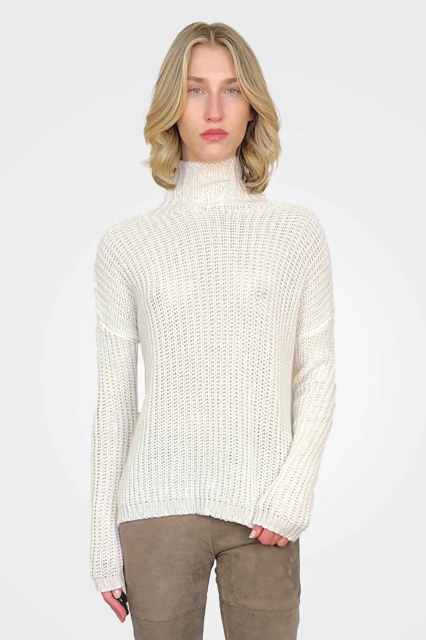 Turtleneck Sweater - Off White