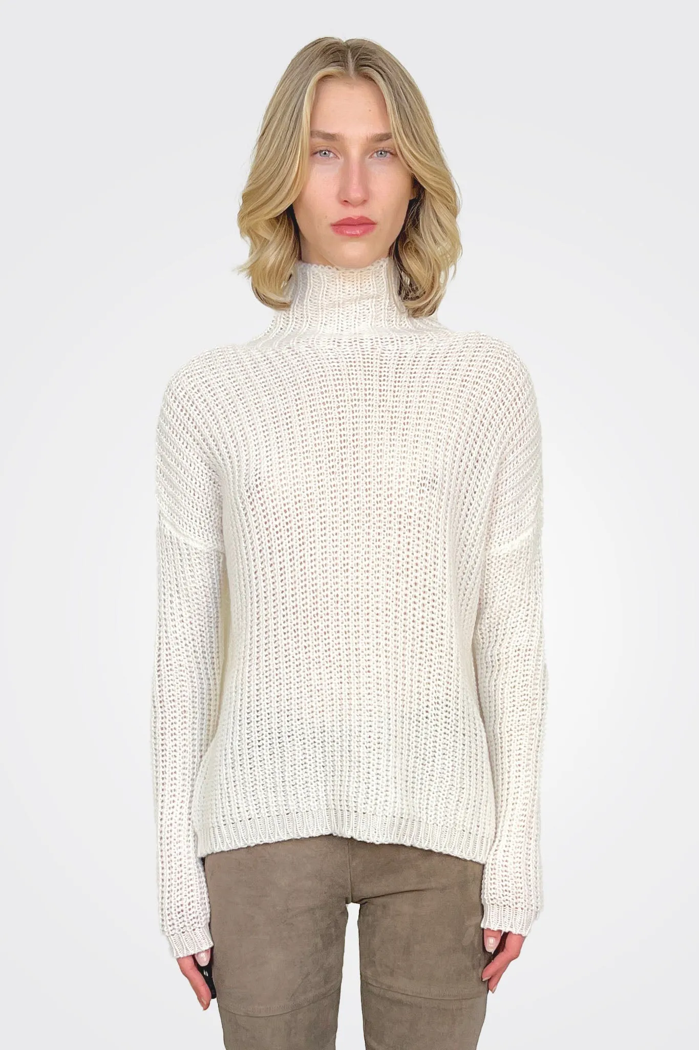 Turtleneck Sweater - Off White