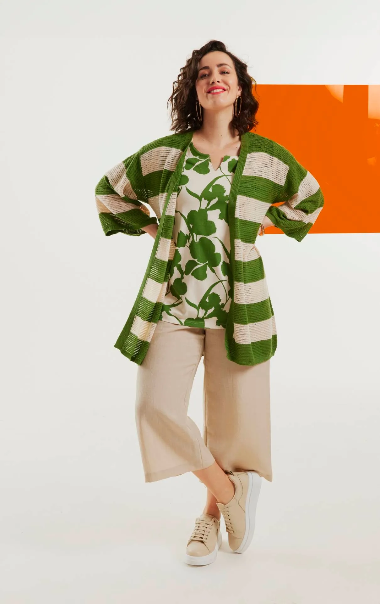 Ulla Popken Tunic Shirt in Green