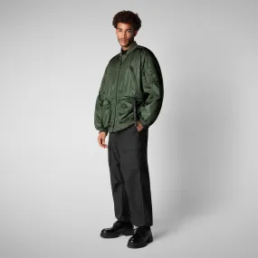 Unisex Usher Bomber Jacket in Thyme Green