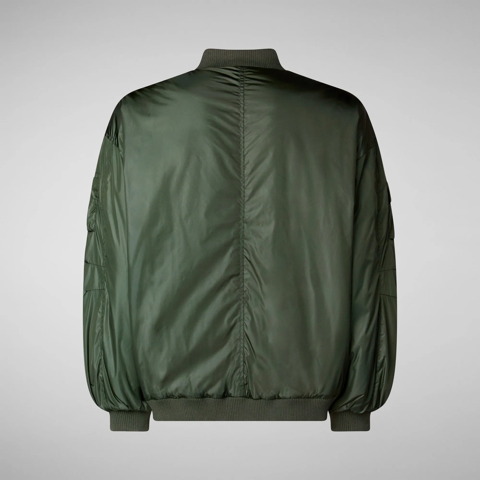 Unisex Usher Bomber Jacket in Thyme Green