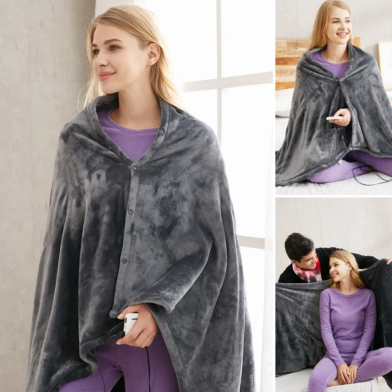 Usb-electric warm shawl - comfortable warm fleece