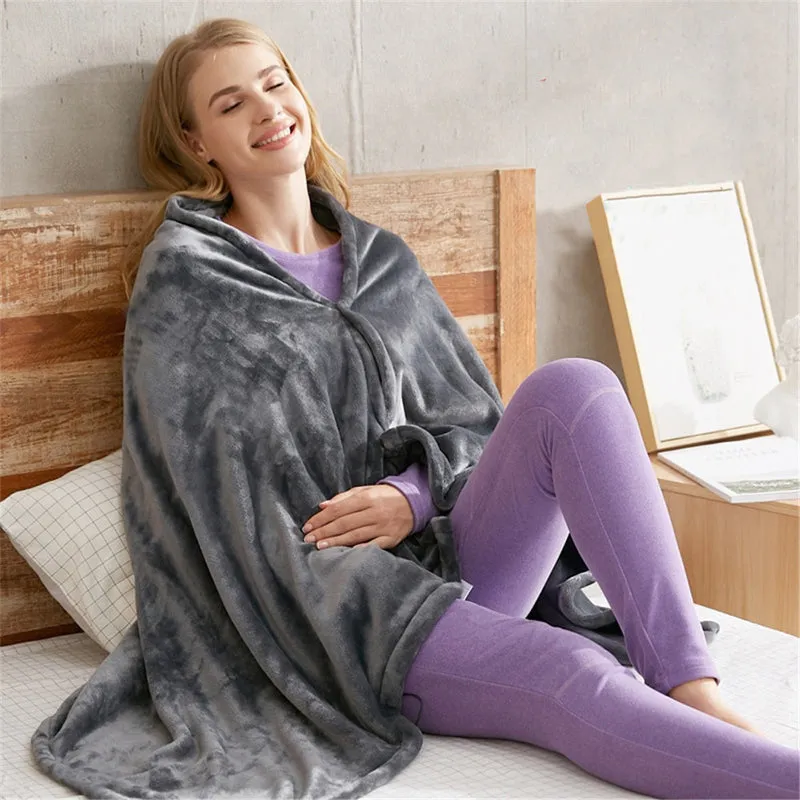 Usb-electric warm shawl - comfortable warm fleece