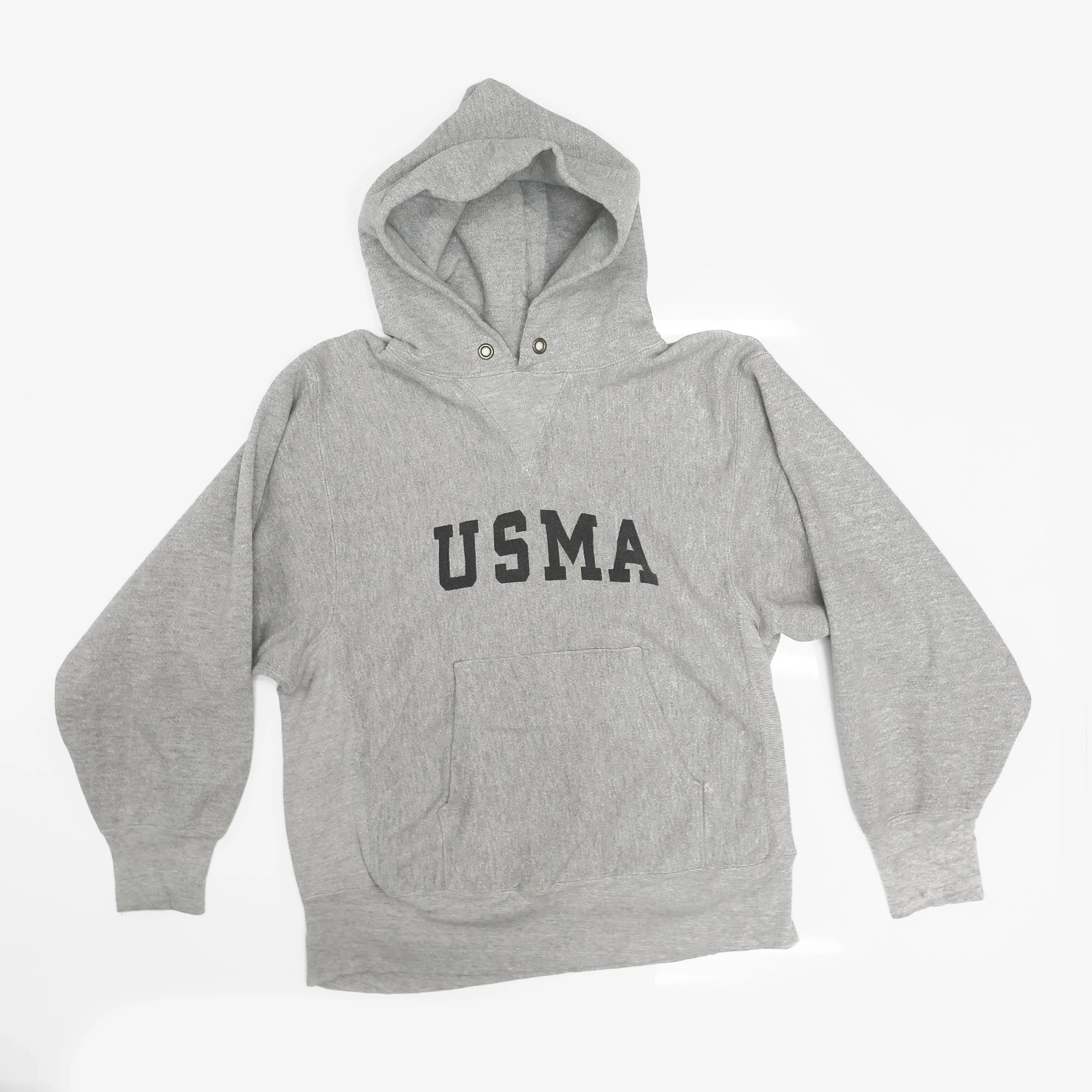 USMA US MILITARY ACADEMY EARLY 1980'S 1990 SWEATSHIRT HOODIE CHAMPION REVERSE WEAVE SIZE MEDIUM