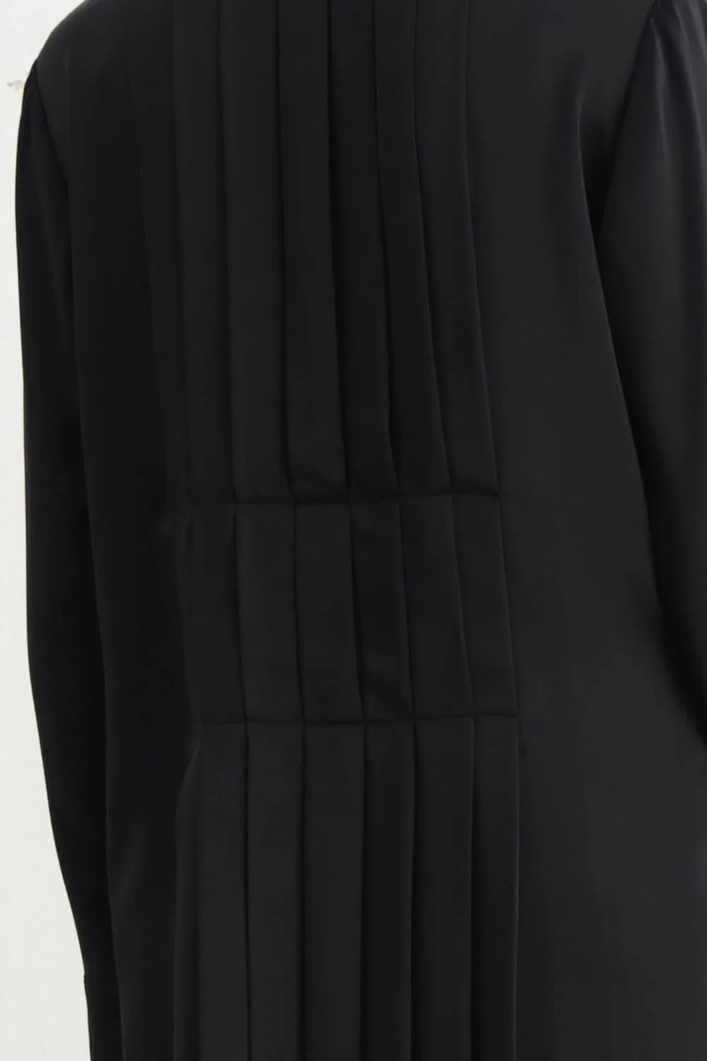 Vadim Tunic Pleated Silk Midi Dress