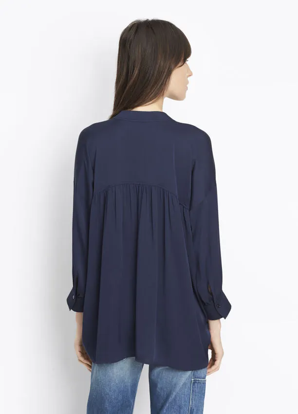 Vince Shirred Drape Pullover