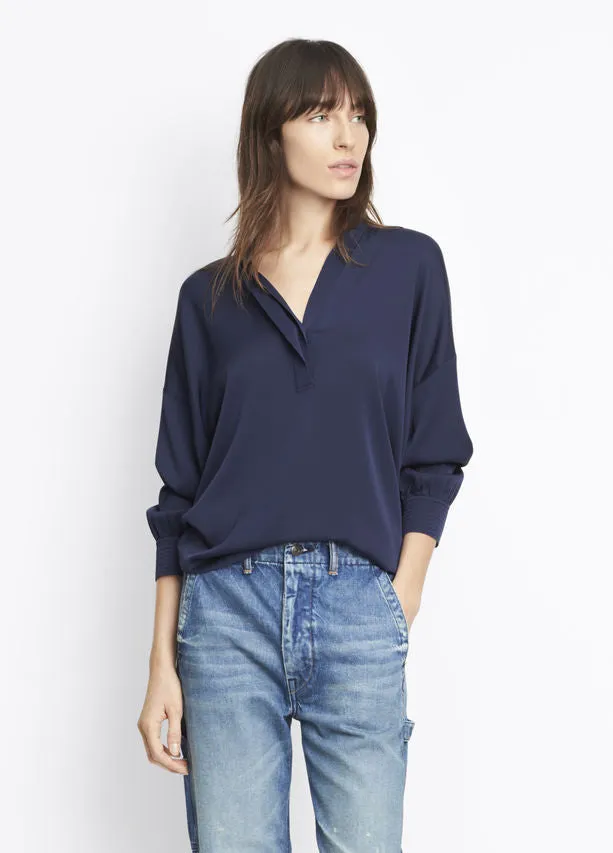 Vince Shirred Drape Pullover