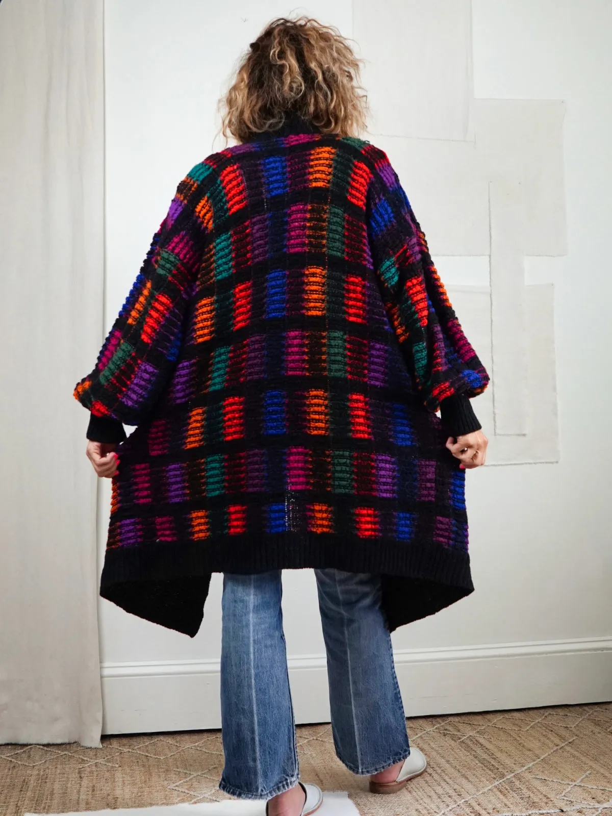 Vintage Rainbow Blanket Sweater