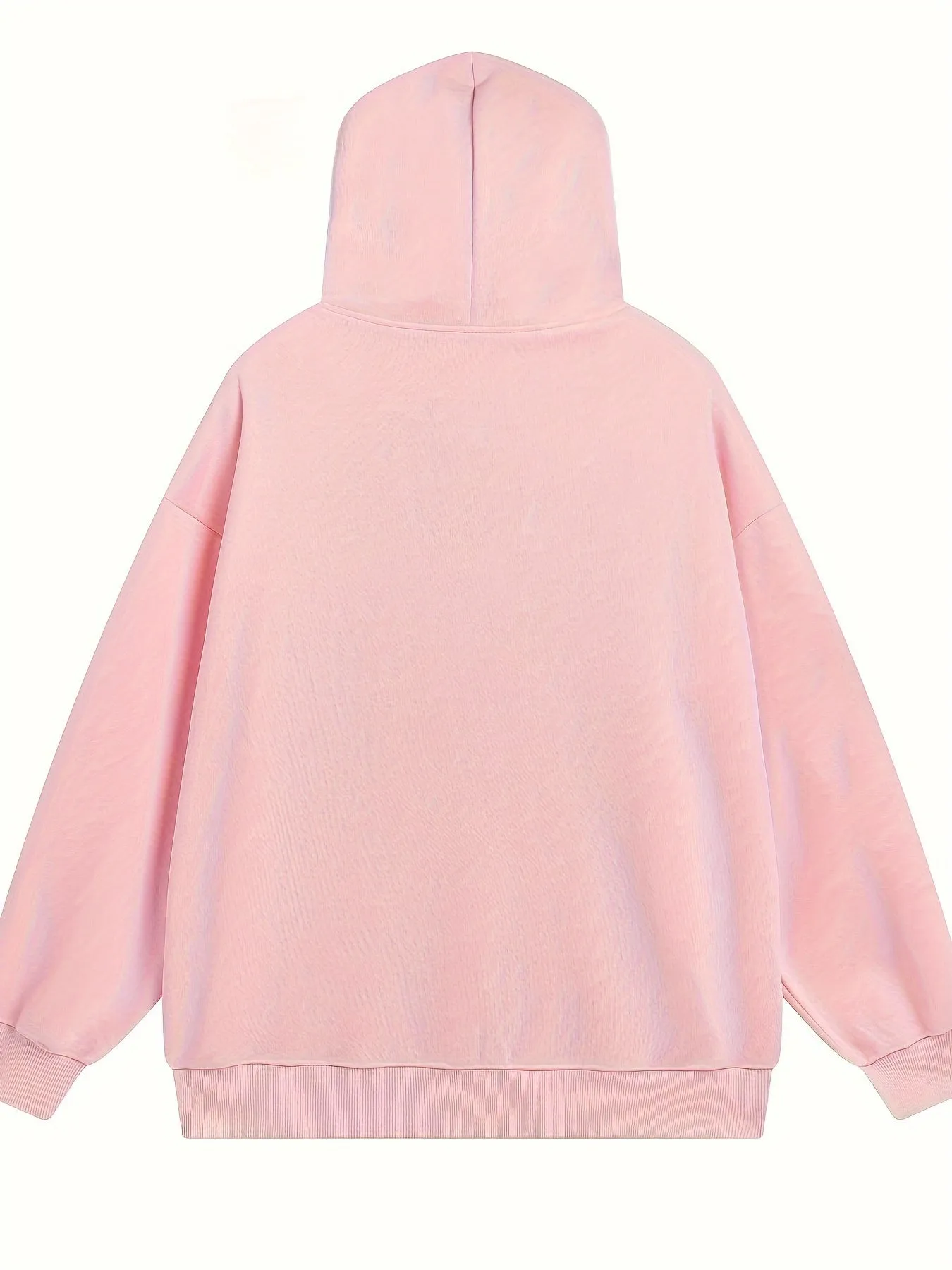 Womens Casual Loose Fit Hooded Kangaroo Pocket Polyester Hoodie with Micro Elasticity - Soft, Breathable, and Machine Washable - Alphabets Print Design for Spring and Fall Season