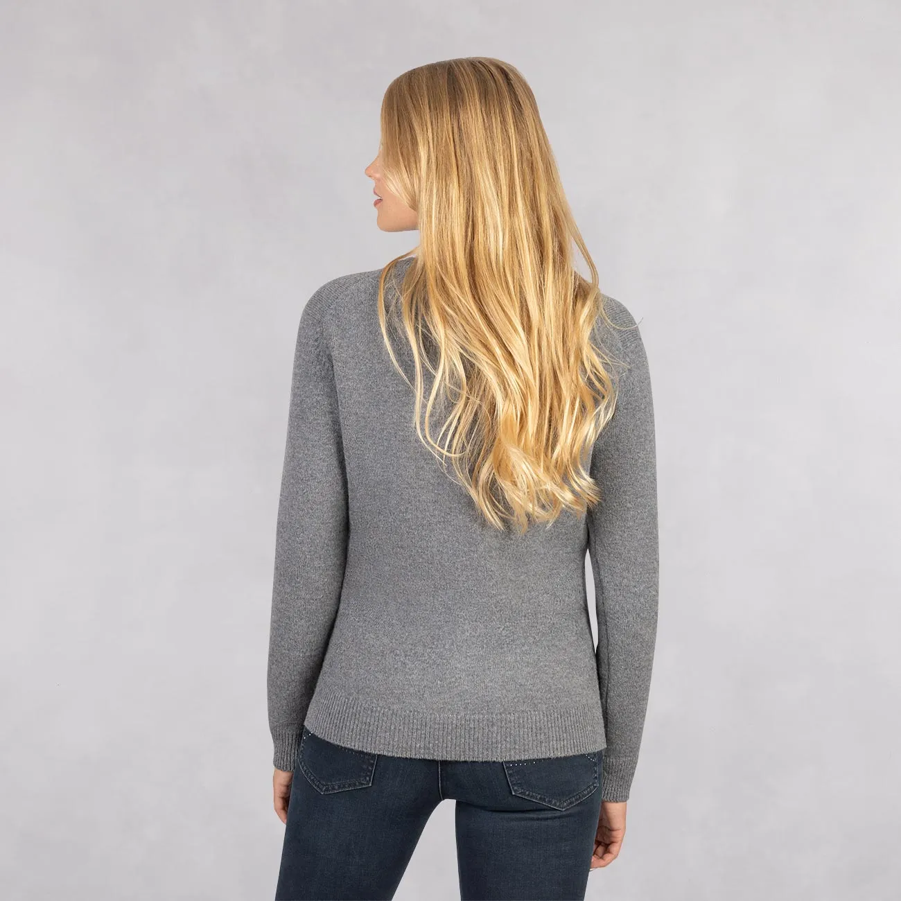 Wool Pullover V Neck Women