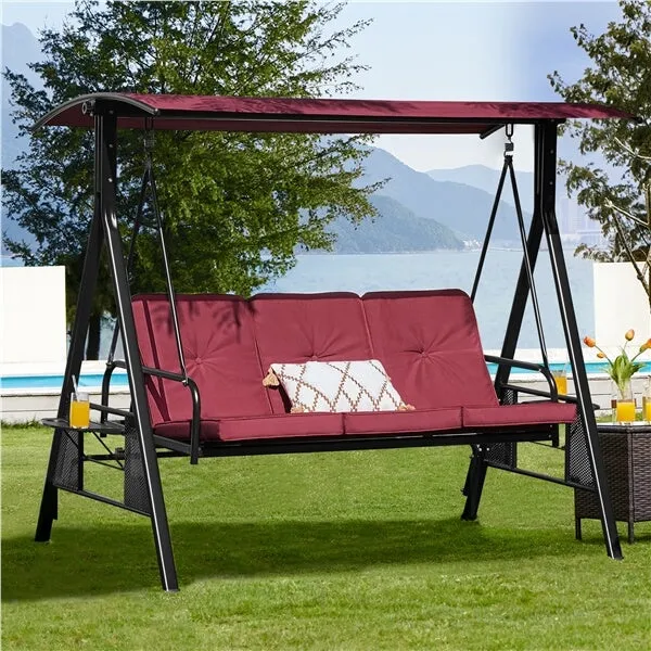 Yaheetech 3-Seat Outdoor Patio Swing Chair