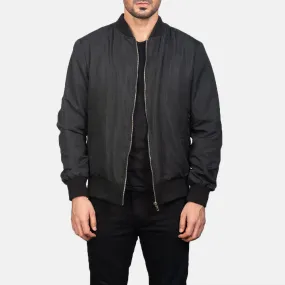 Zack Black Bomber Jacket